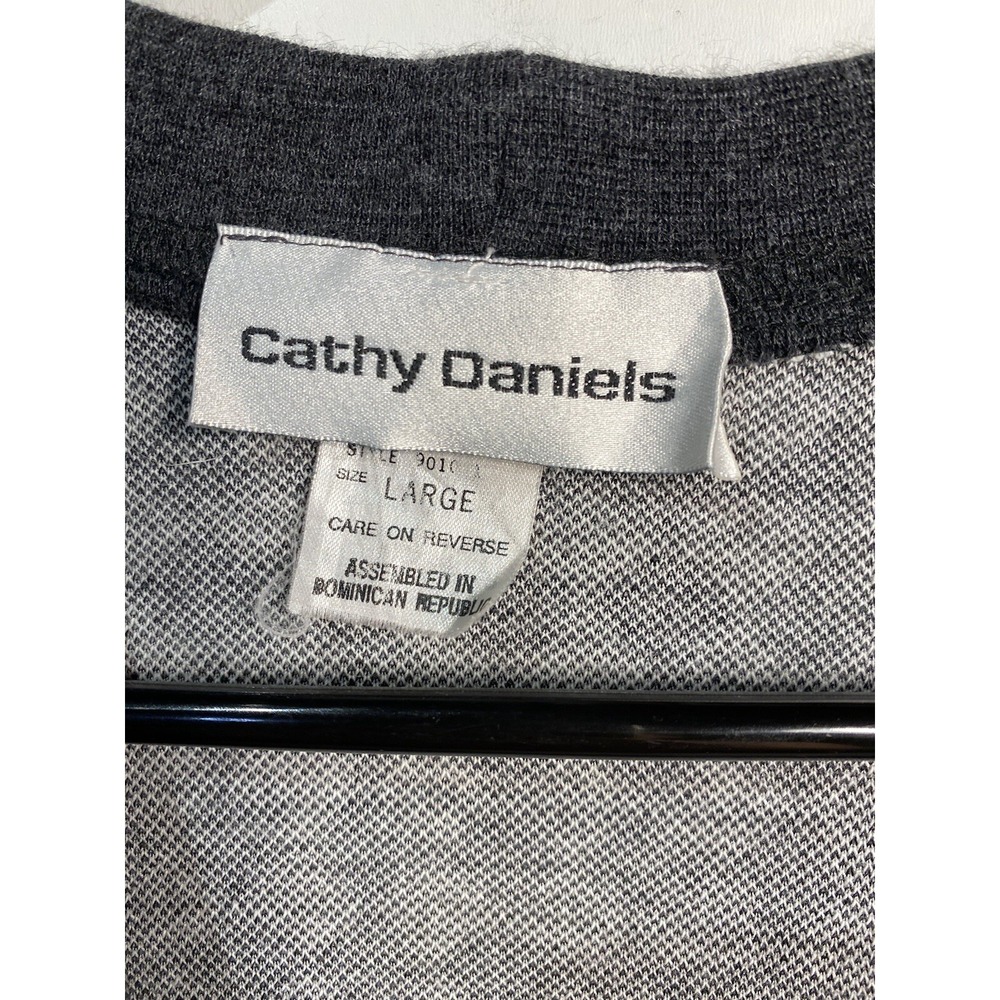 cathy daniels womens cardigan size large long sleeve buttons pockets - Picture 4 of 6